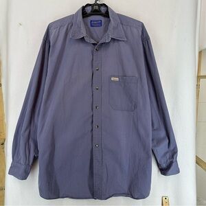 Pendleton Long Sleeve Button Up Shirt Men’s XL Blue